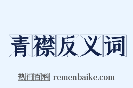 青襟反义词是什么意思的图片